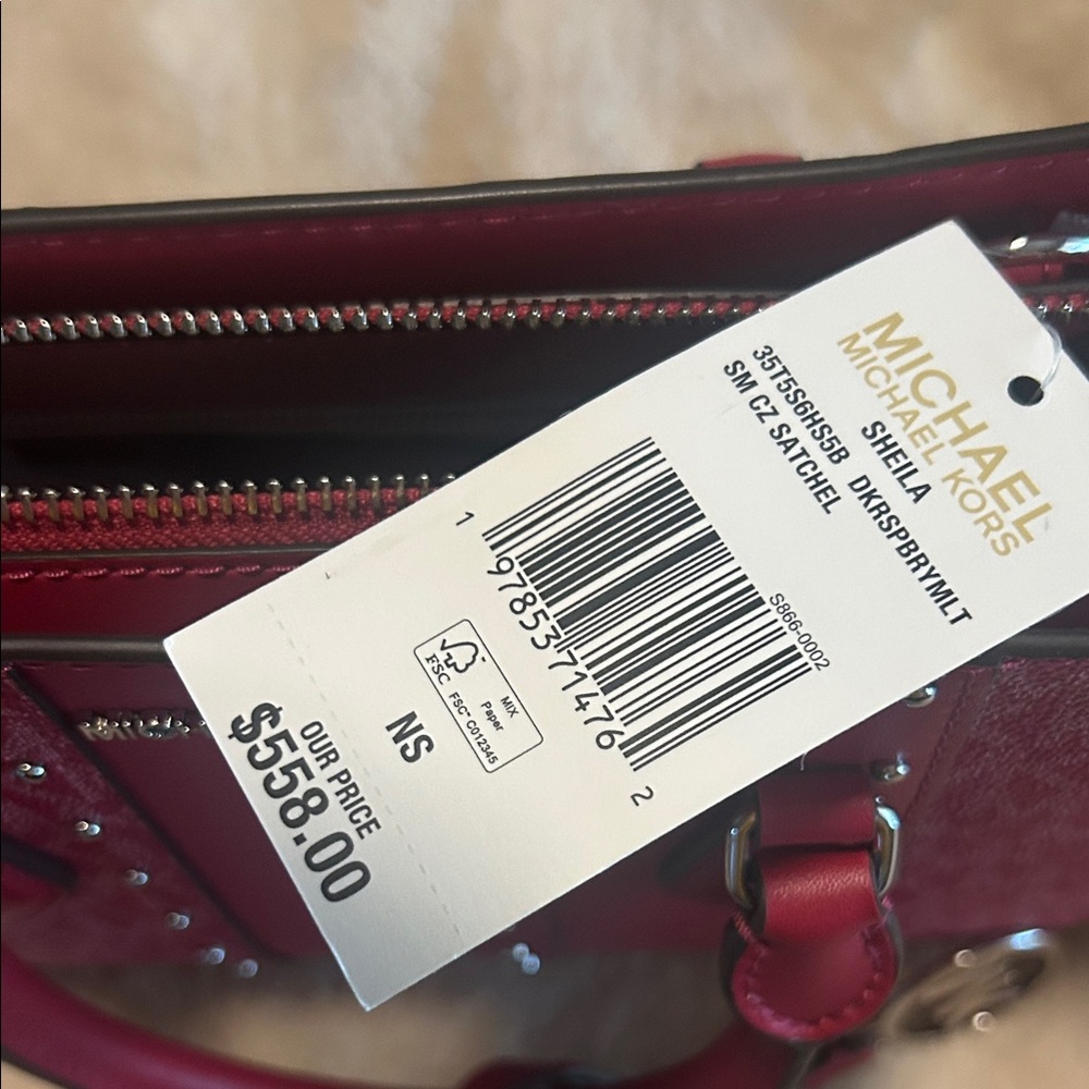 Michael Kors Crimson Purse - Picture 4 of 7